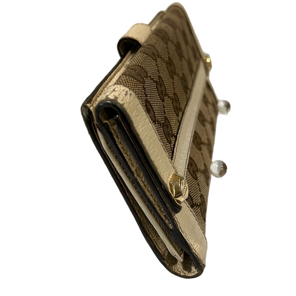 Gucci Monogram Leather Long Snap Wallet - Picture 14 of 14